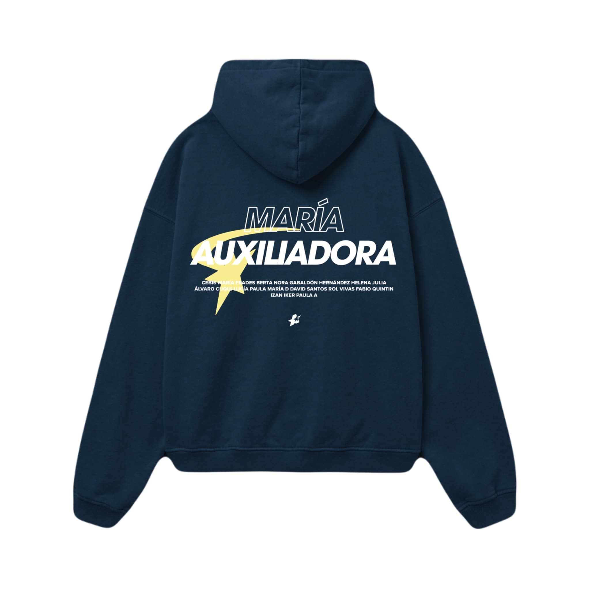 Alumnos del colegio con la sudadera del AMPA en el patio