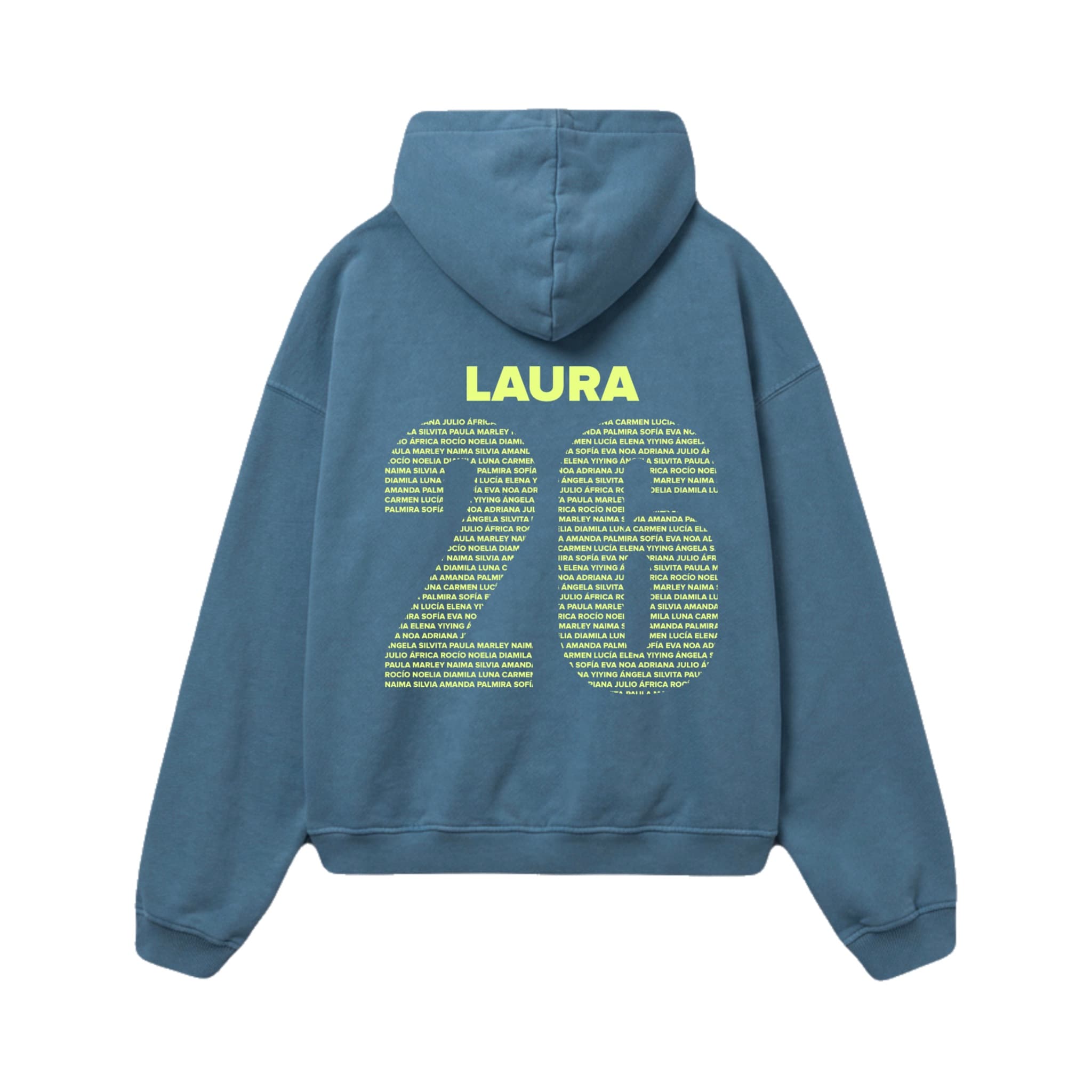 Grupo de viaje en el aeropuerto con sudaderas iguales