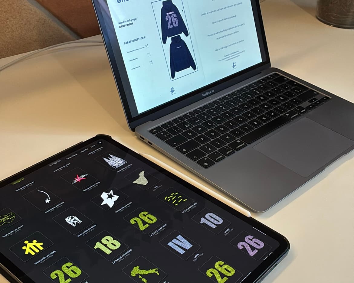 Proceso de personalización de sudaderas SPC